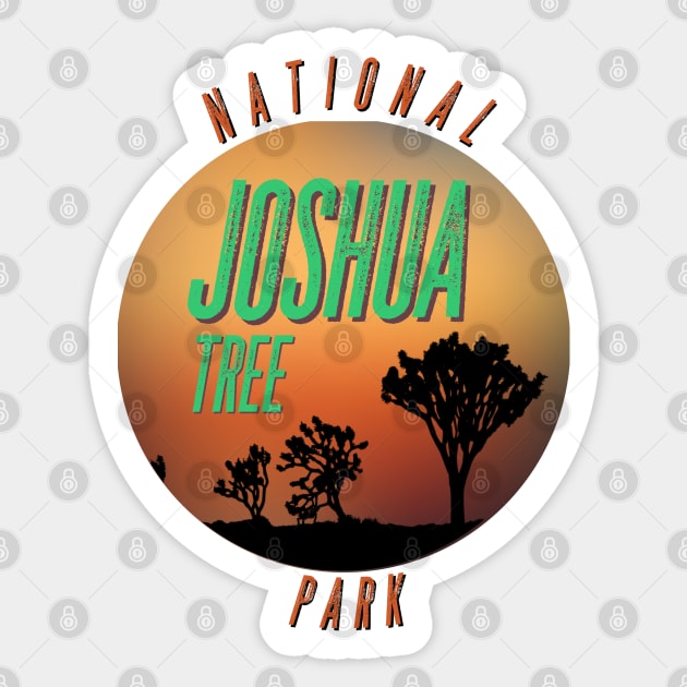 Joshua Tree National Park Sticker by Spearhead Ink
